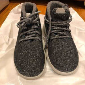 Allbirds Wool Runner Mizzle High Top Women 8 Grey Ankle Sneakers